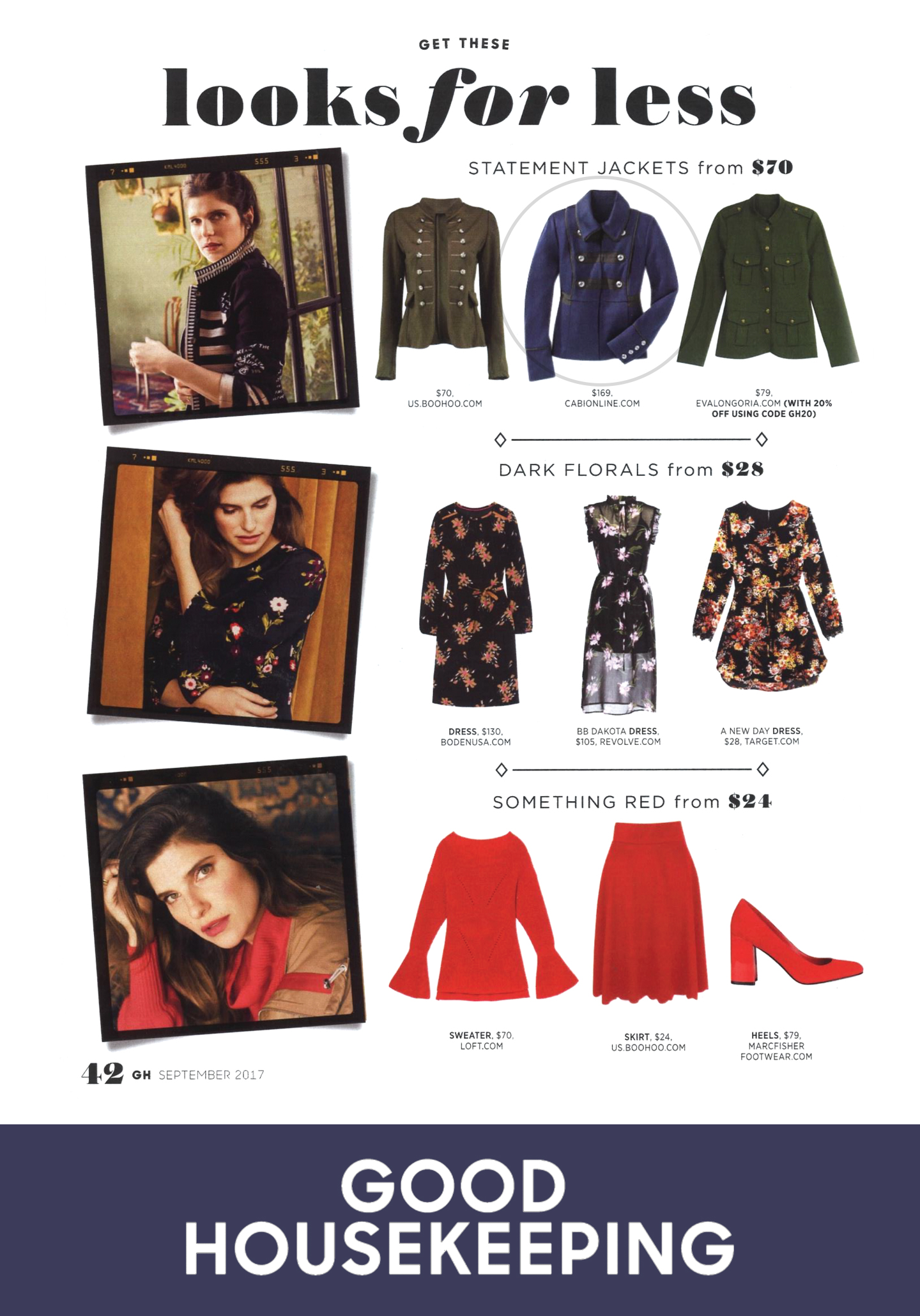Spotted in Good Housekeeping: cabi's Fall 2017 In the Band Jacket
