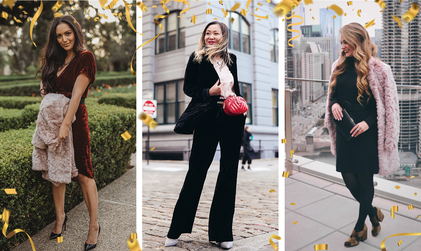 new year’s eve style: what some of our favorite bloggers are wearing