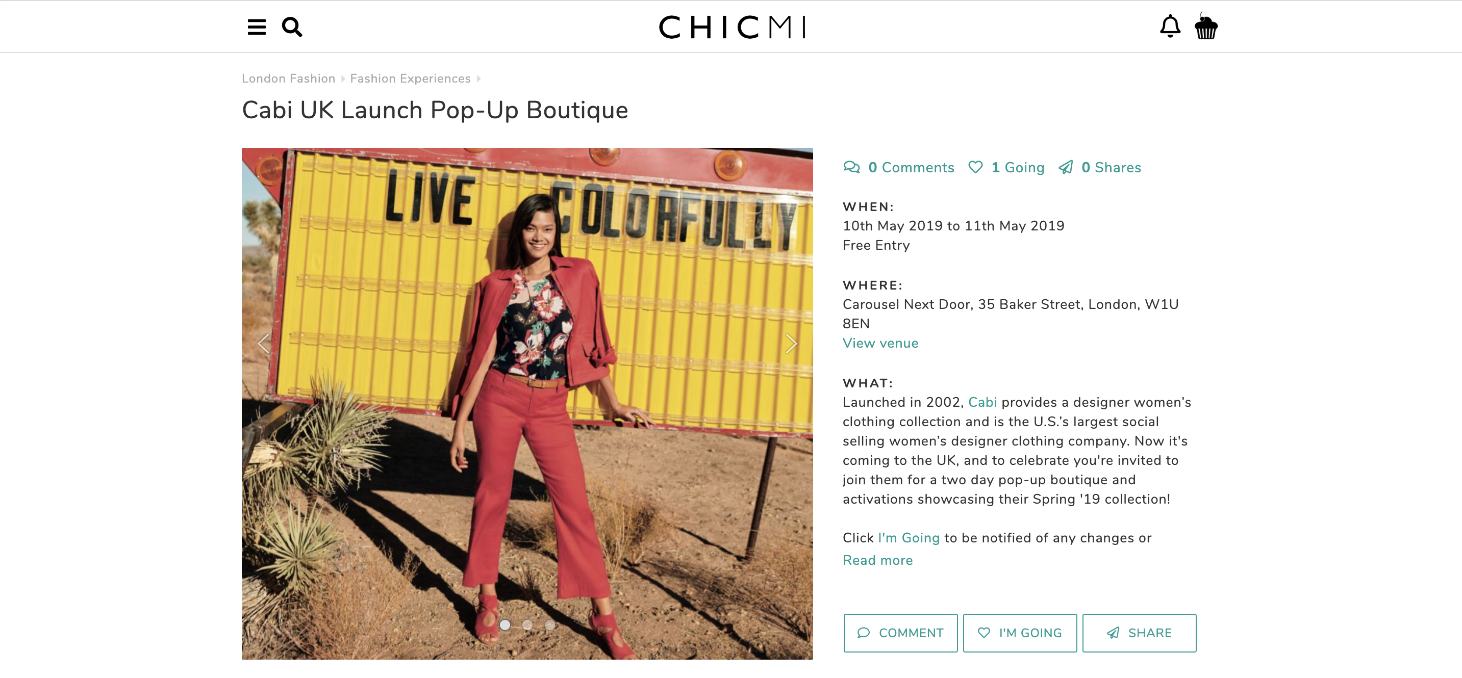 spotted in chicmi: uk cabi pop-up shop