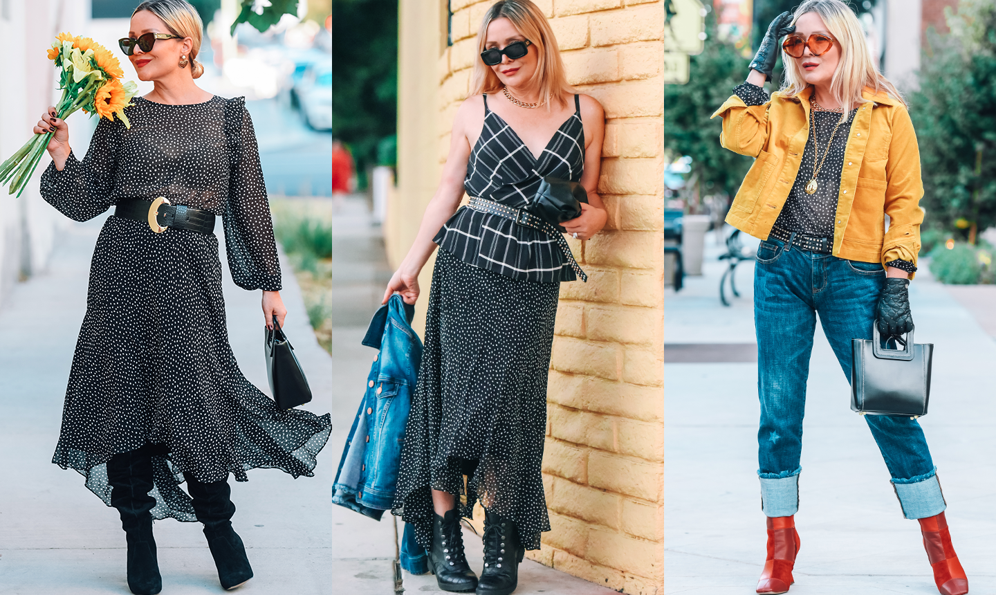 connect the dots: how to style polka dot outfits