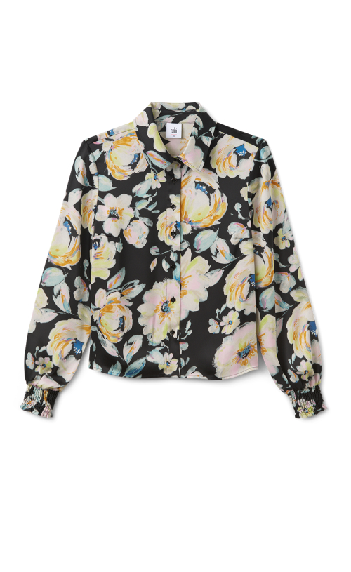 Zelda Blouse in Painterly Floral