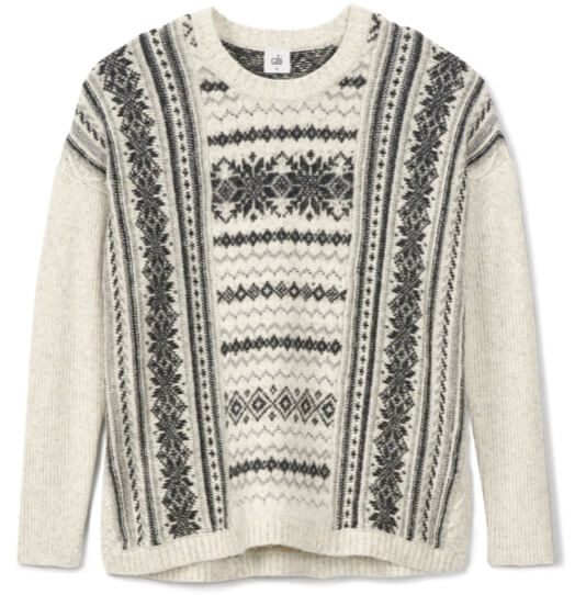 Chalet Pullover in Gray and Ivorye