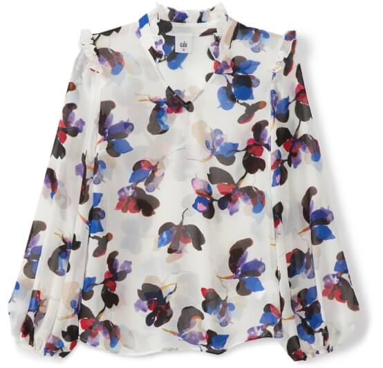 Orchid Blouse in Flower Toss