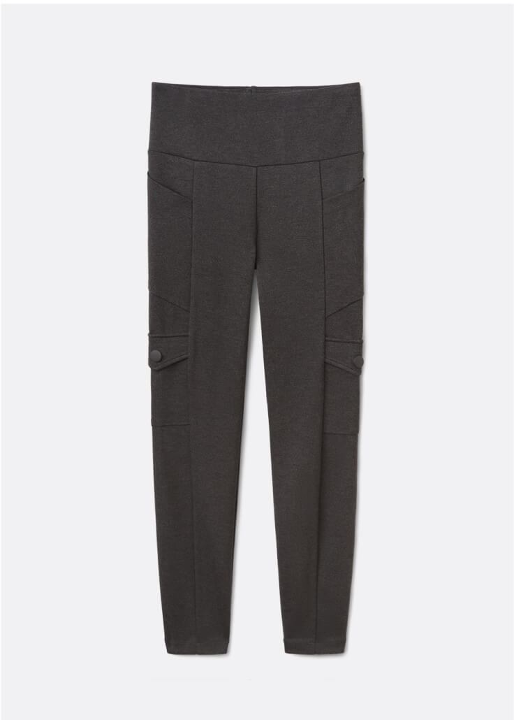 Cargo Legging in Charcoal.