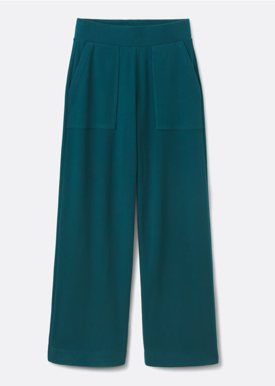 Unwind Pant in Teal.