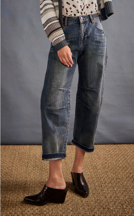 Cooper Jean in an 'oil-stained' wash