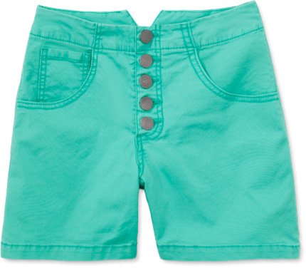 Button Fly Short in Mint